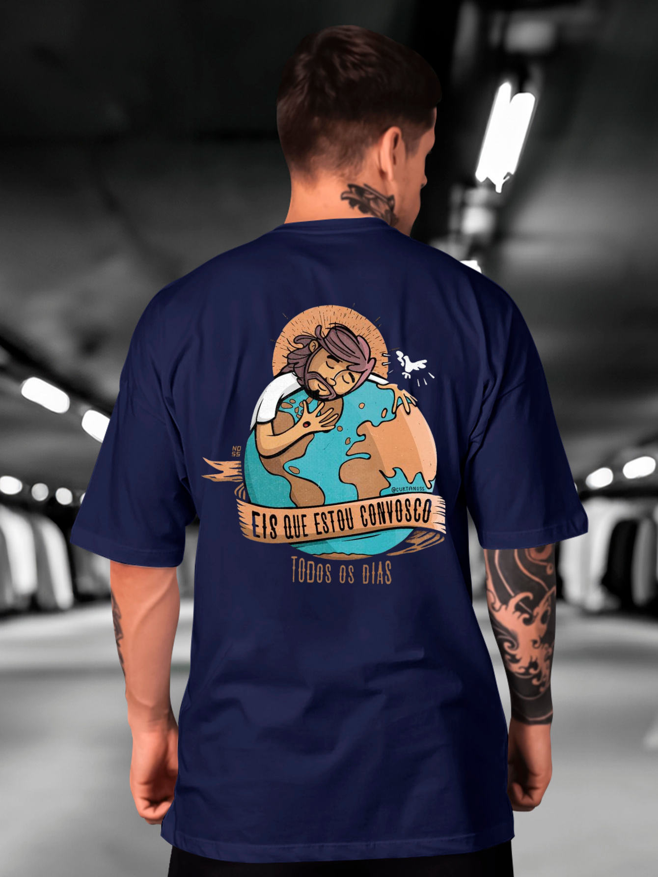 Camiseta Oversized Eis que estou convosco todos os dias EC