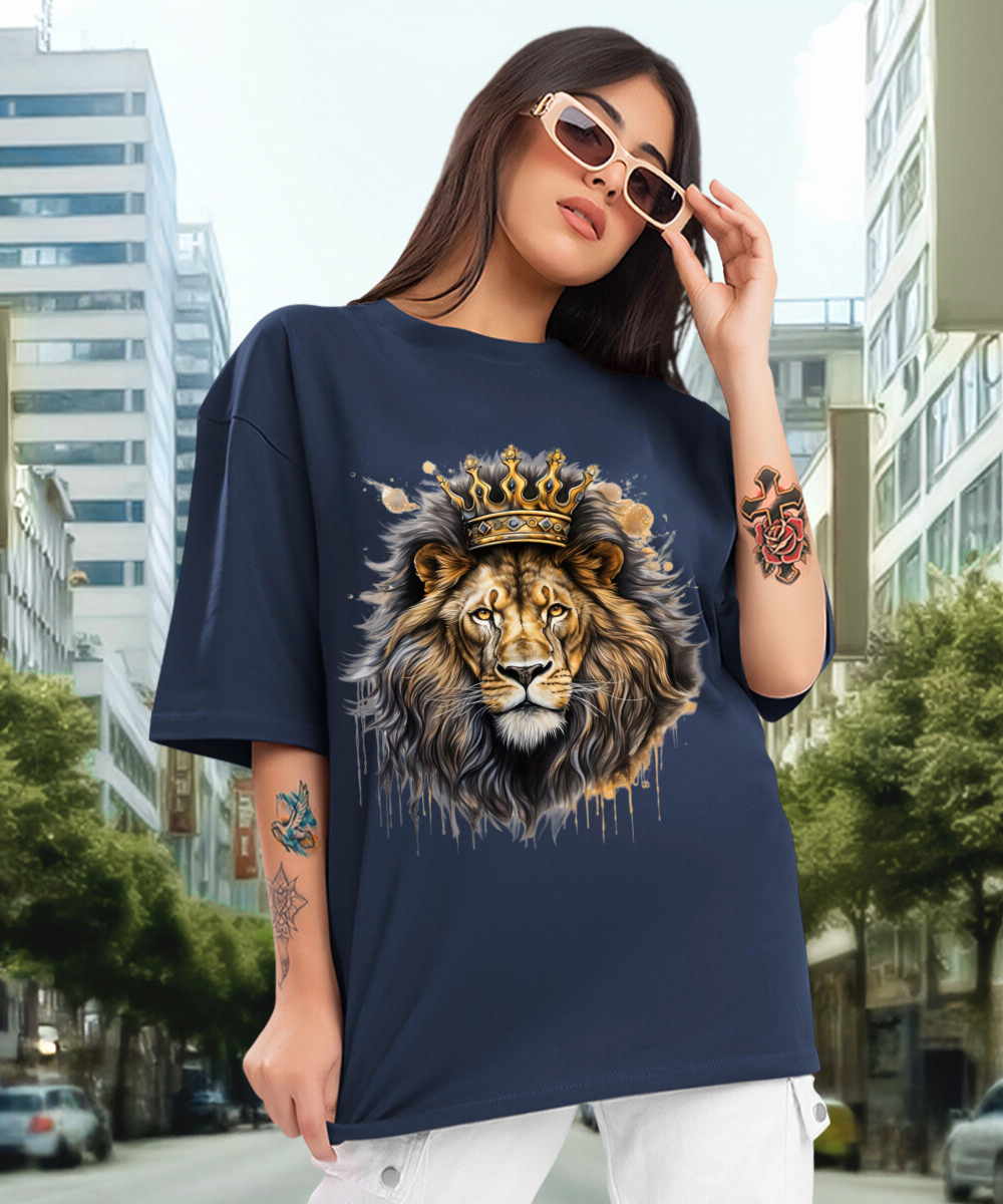Camiseta Oversized Lion Color EF