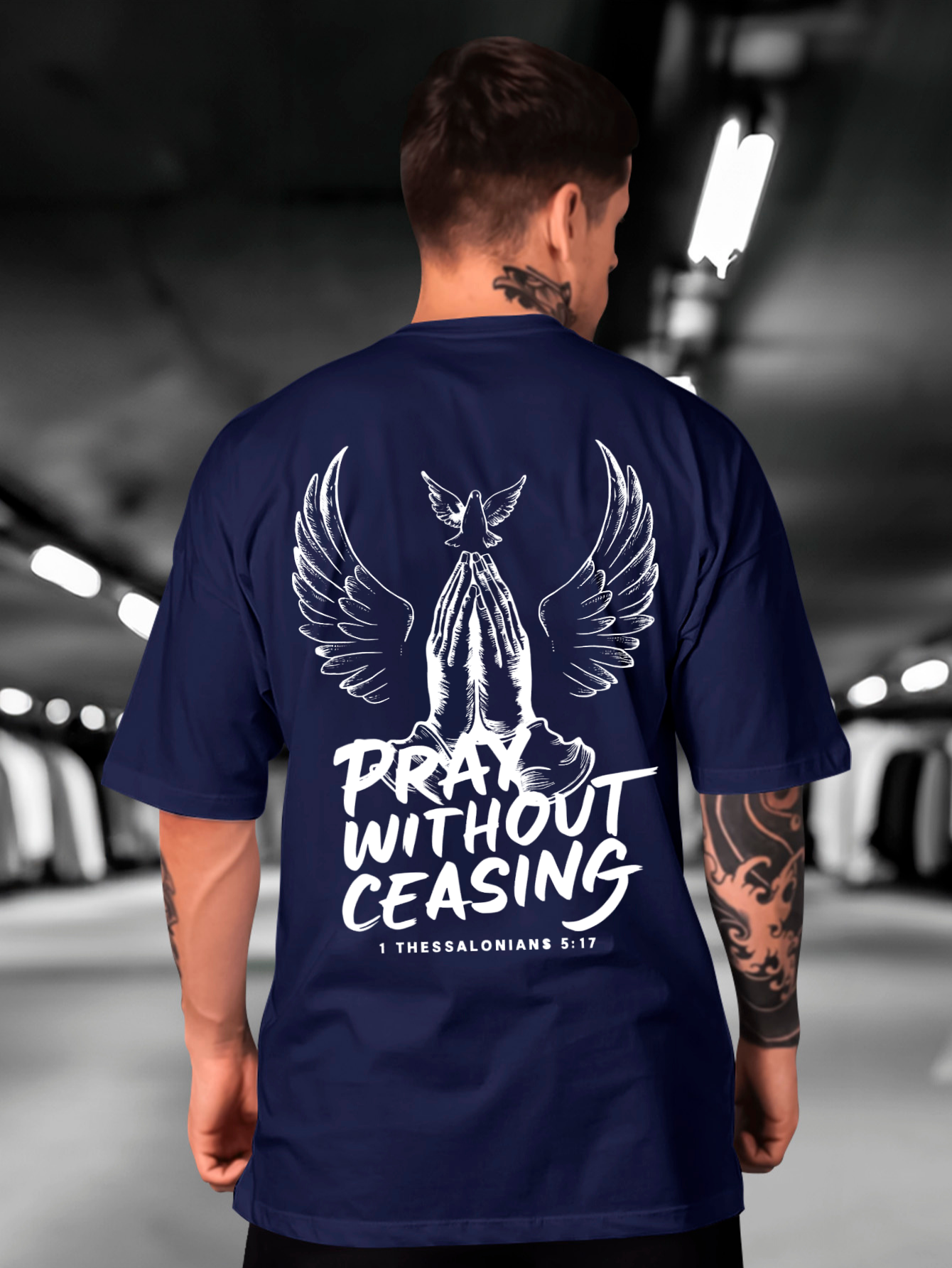 Camiseta Oversized Pray without Ceasing EC