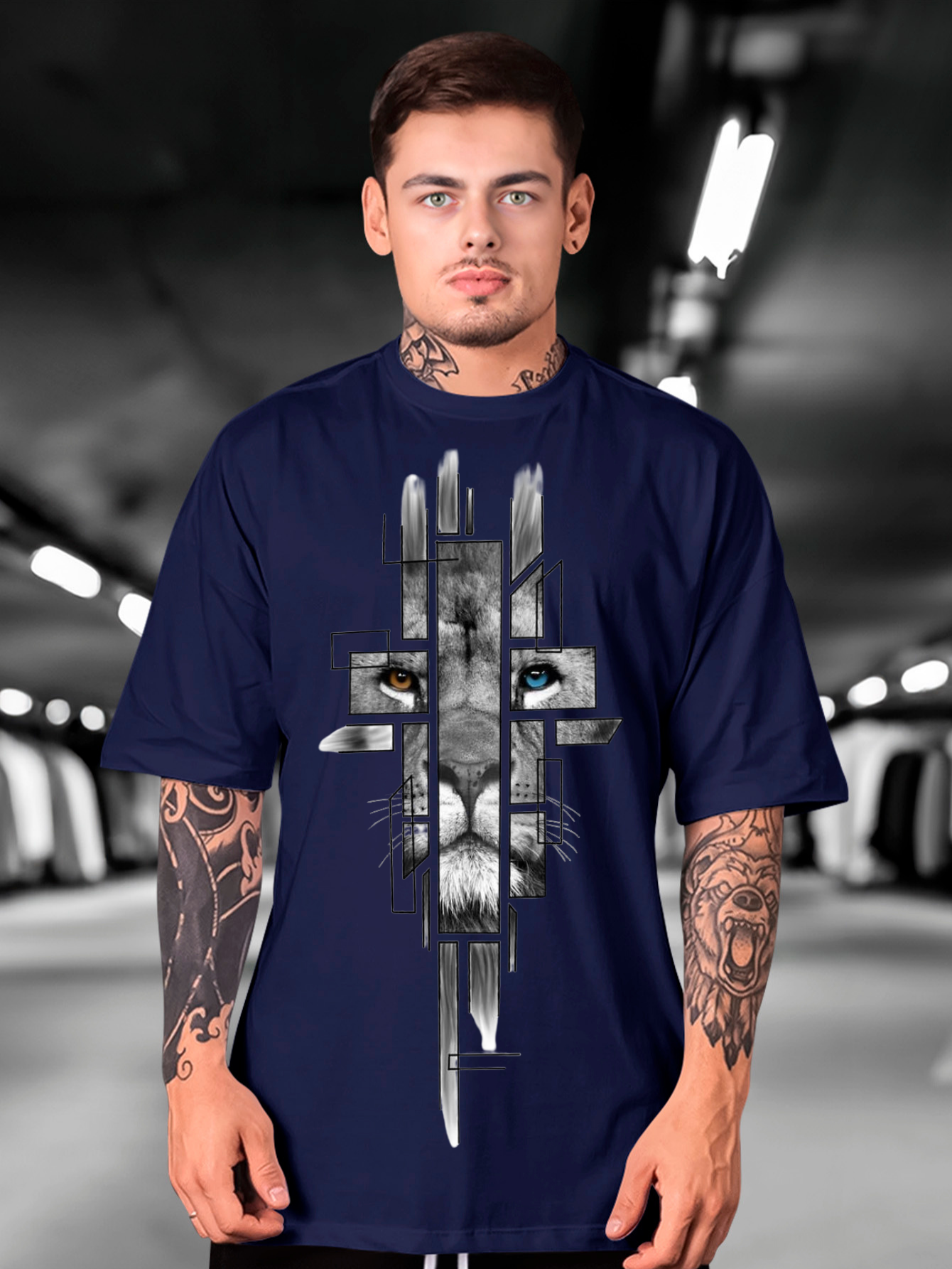 Camiseta Oversized Lion Comic EF
