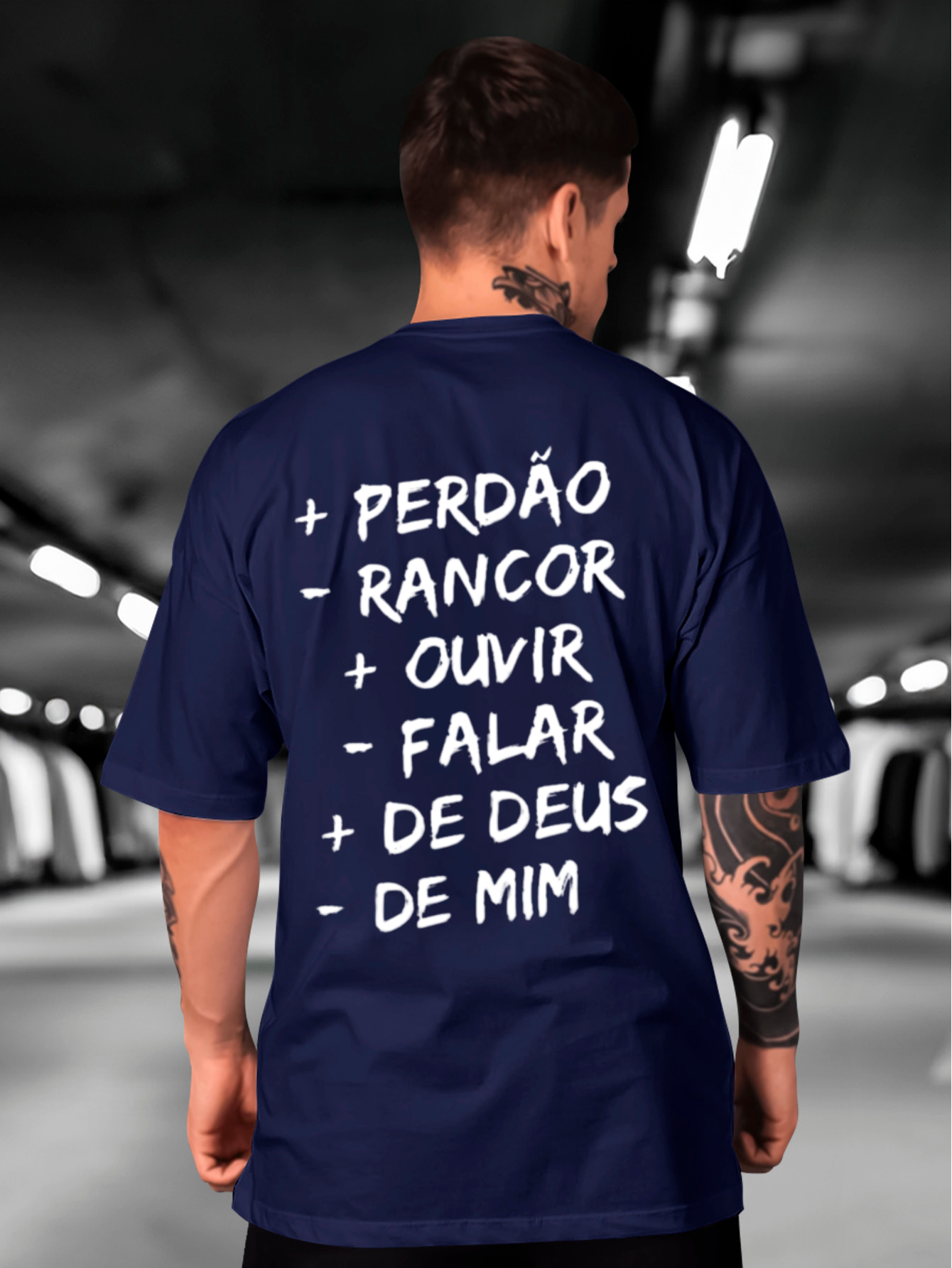 Camiseta Oversized Mais e Menos EC