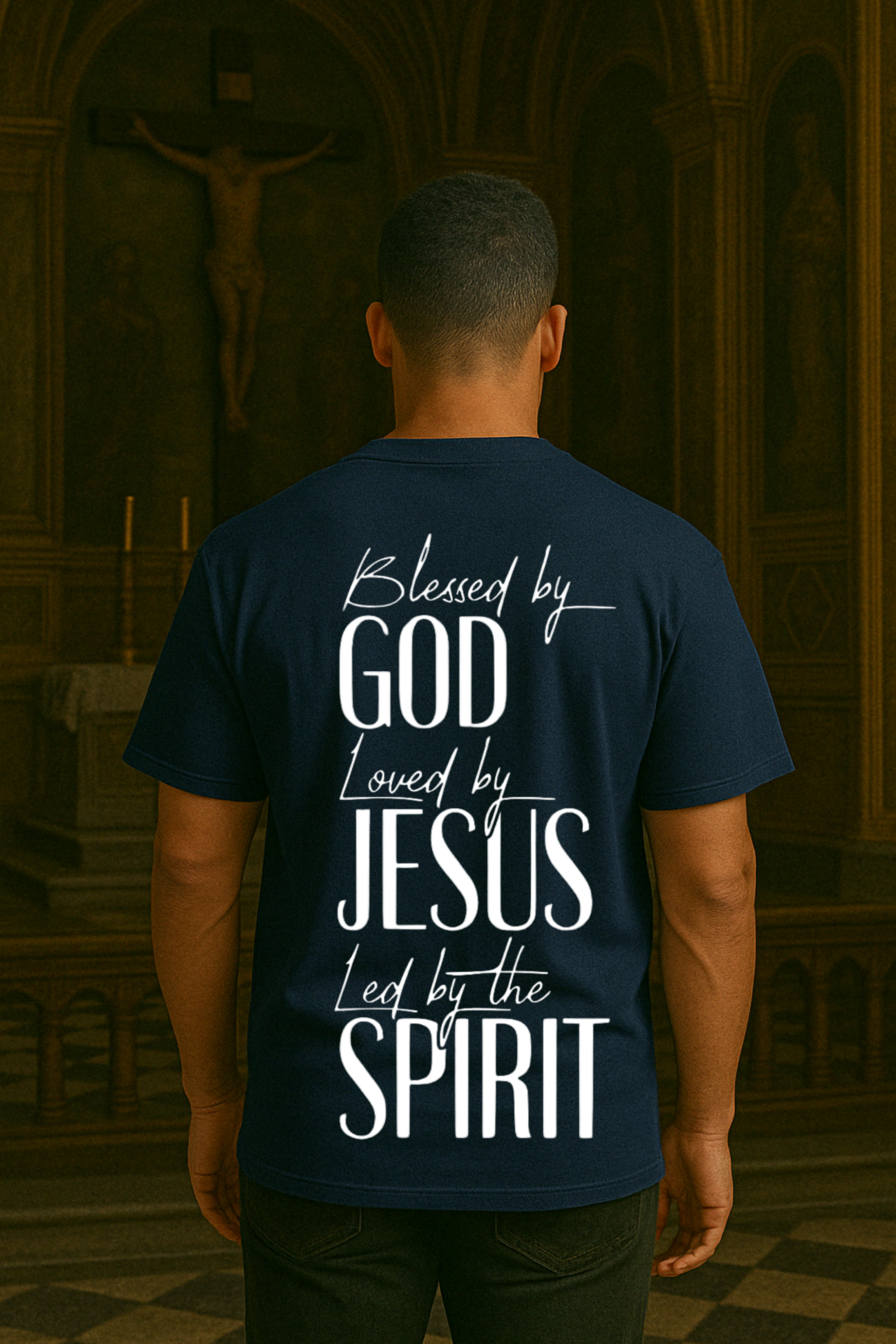 Camiseta Oversized Blessed By God EC