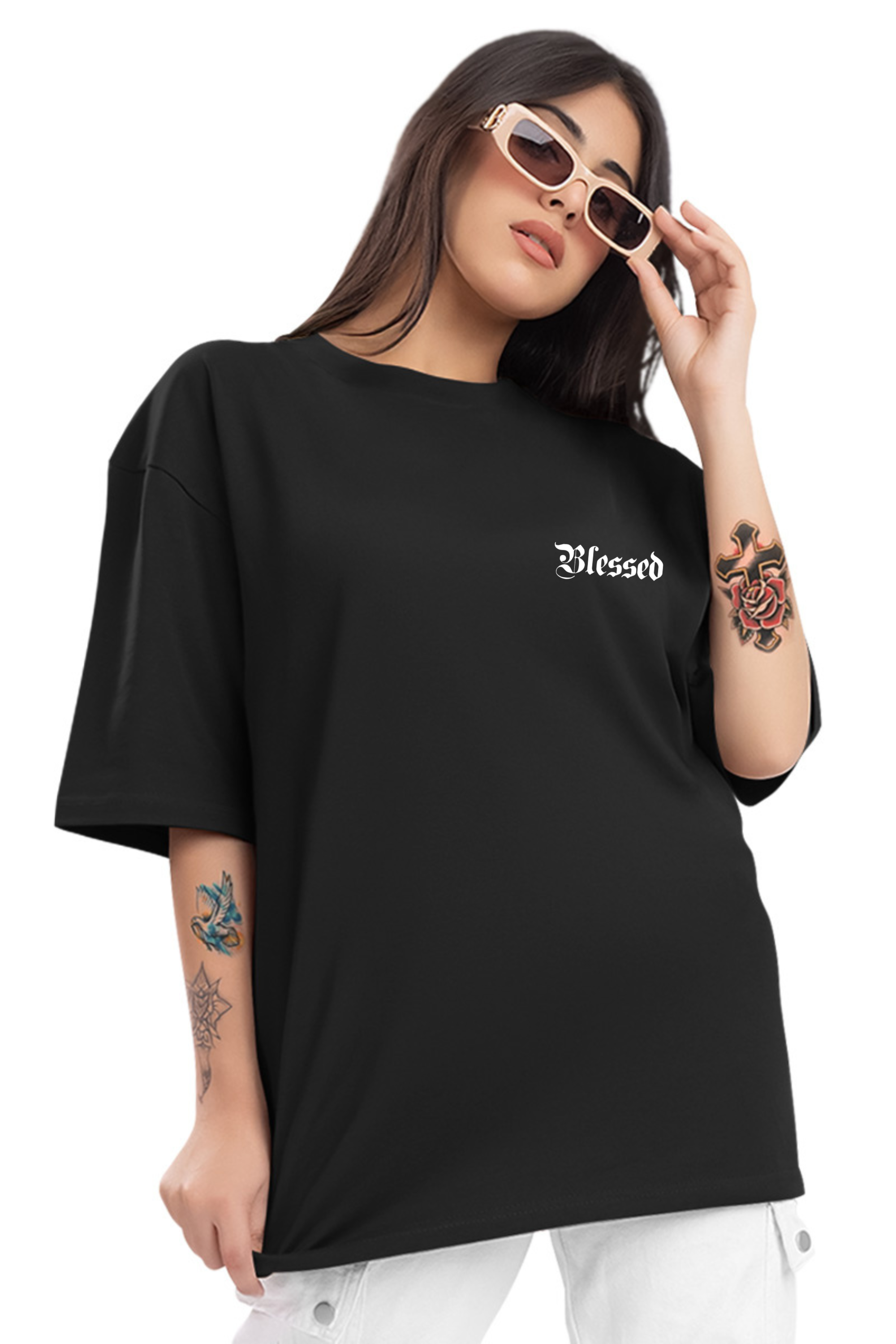 Camiseta Oversized Blessed Jesus EF CLASSIC
