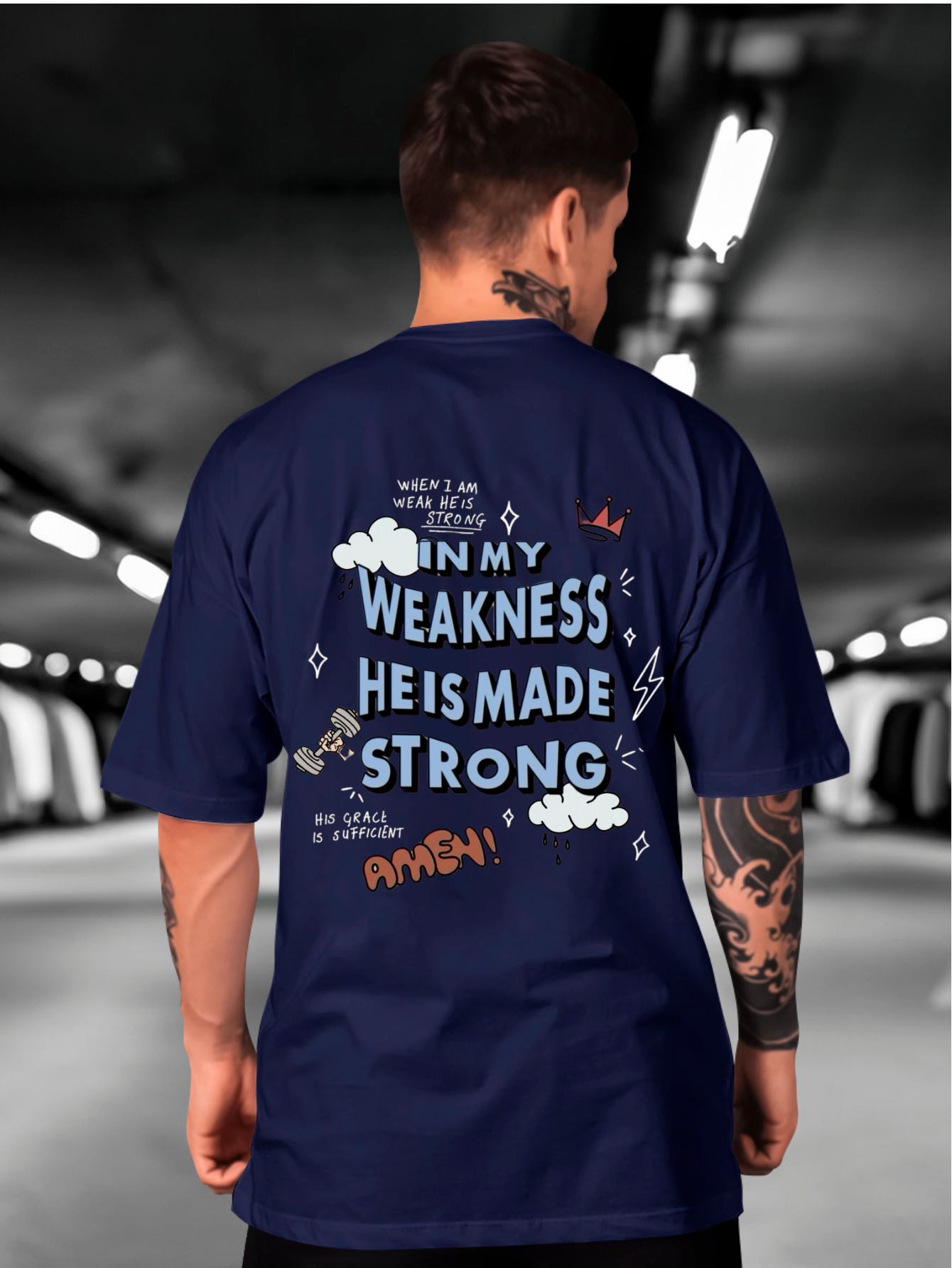 Camiseta Oversized In My Weakness EC