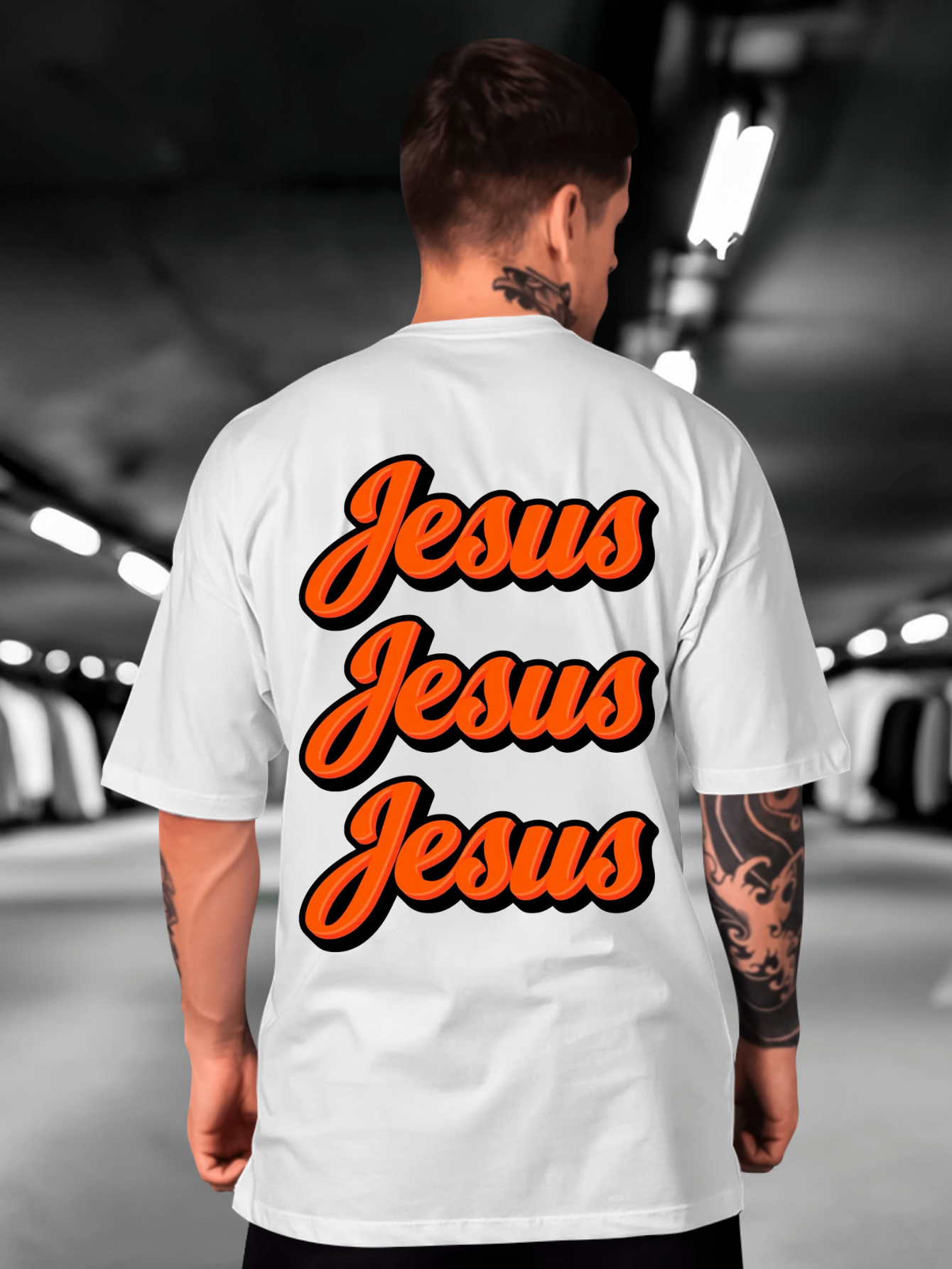 Camiseta Oversized 3x Jesus EC