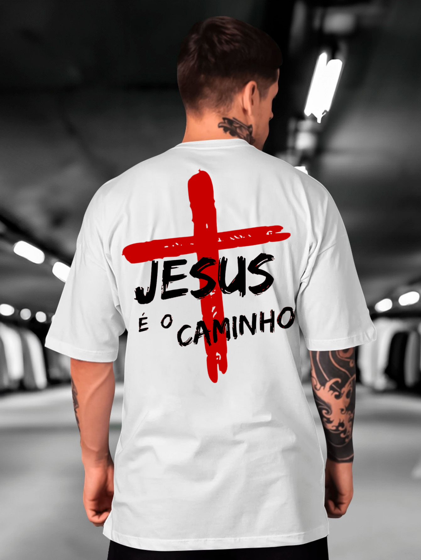 Camiseta Oversized Jesus é o caminho EC