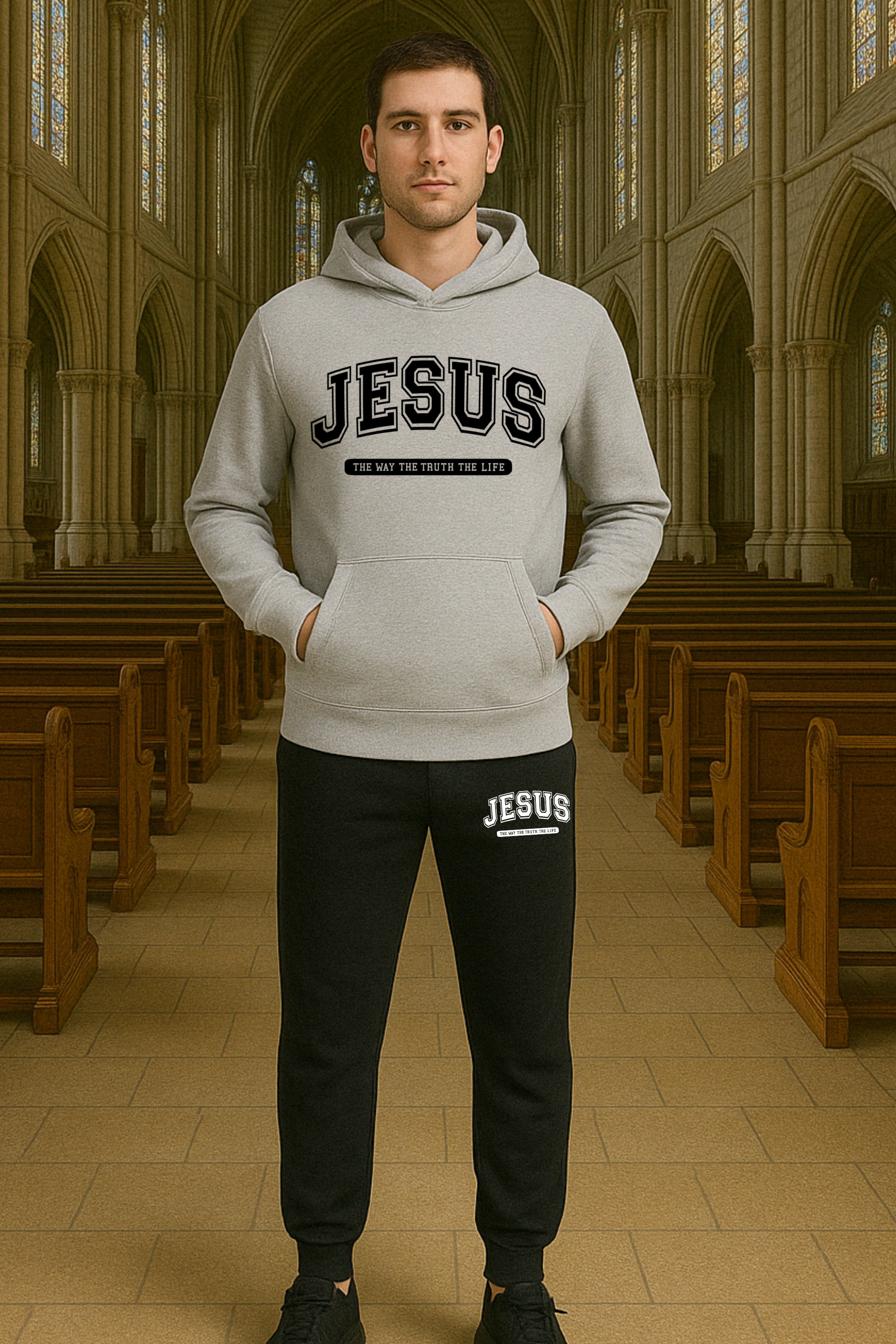 Conjunto de Moletom Jesus EF EB