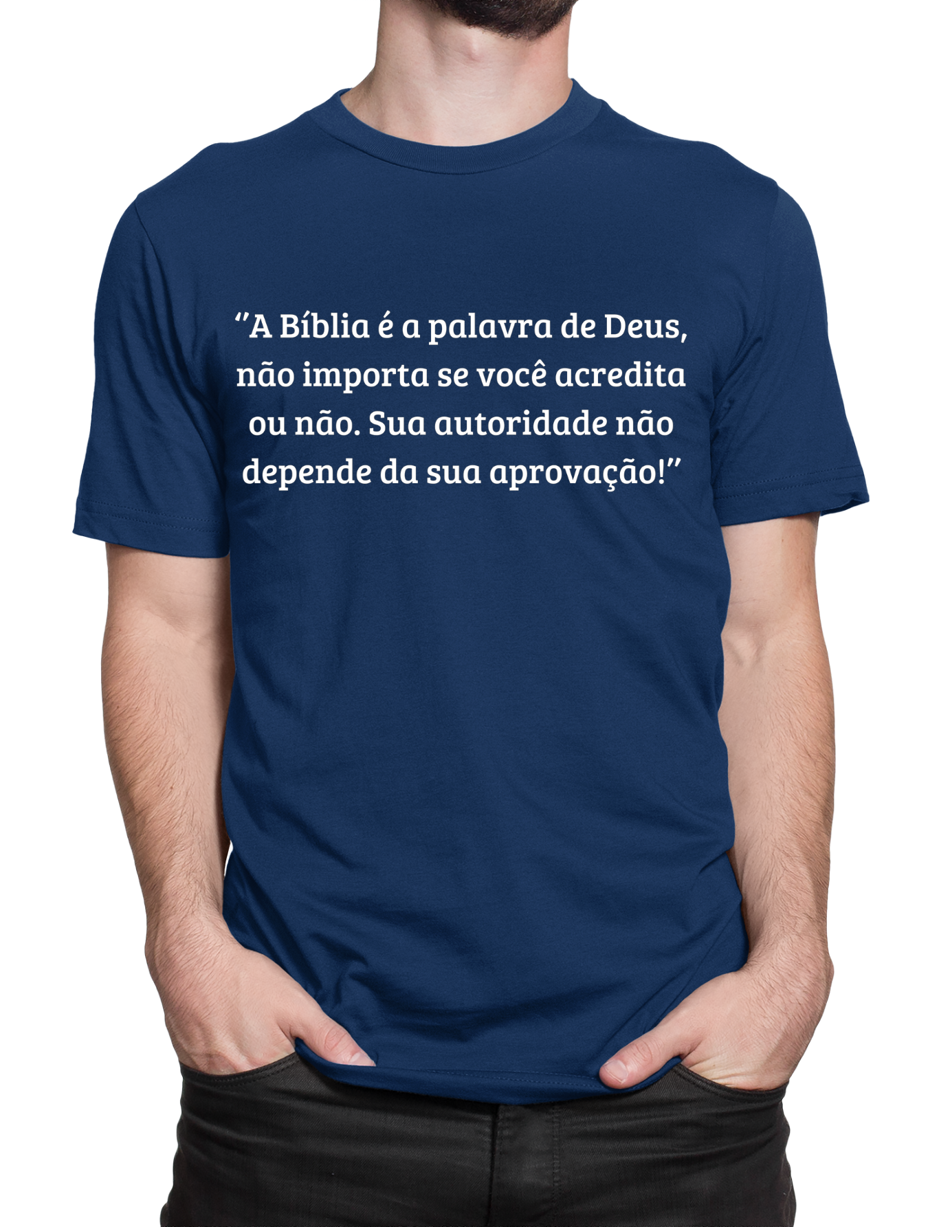Camiseta Tradicional A bíblia é a palavra de Deus EF