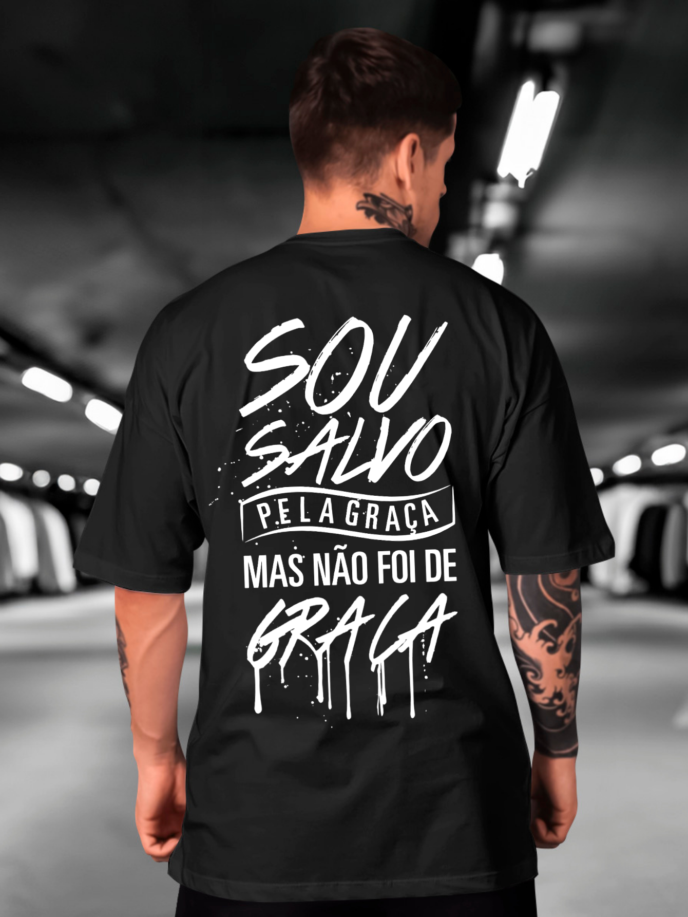 Camiseta Oversized Salvo pela Graça 1.0 EC