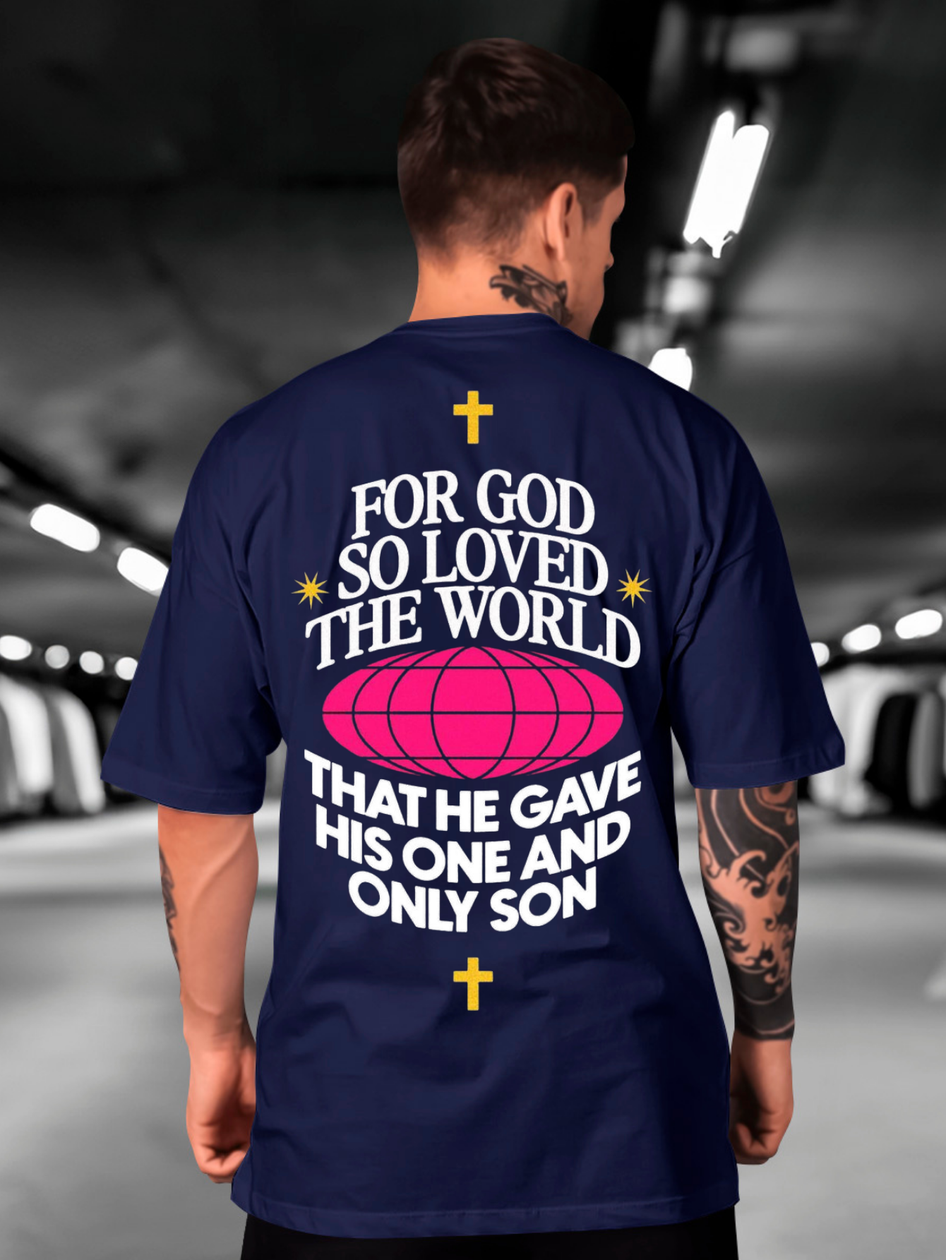 Camiseta Oversized For God EC