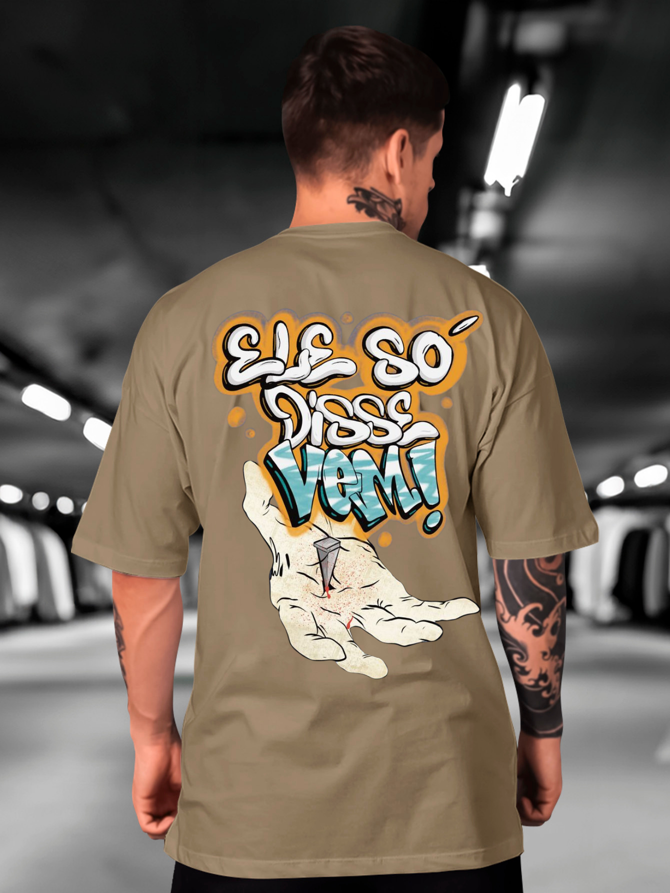 Camiseta Oversized Ele só disse, vem! EC