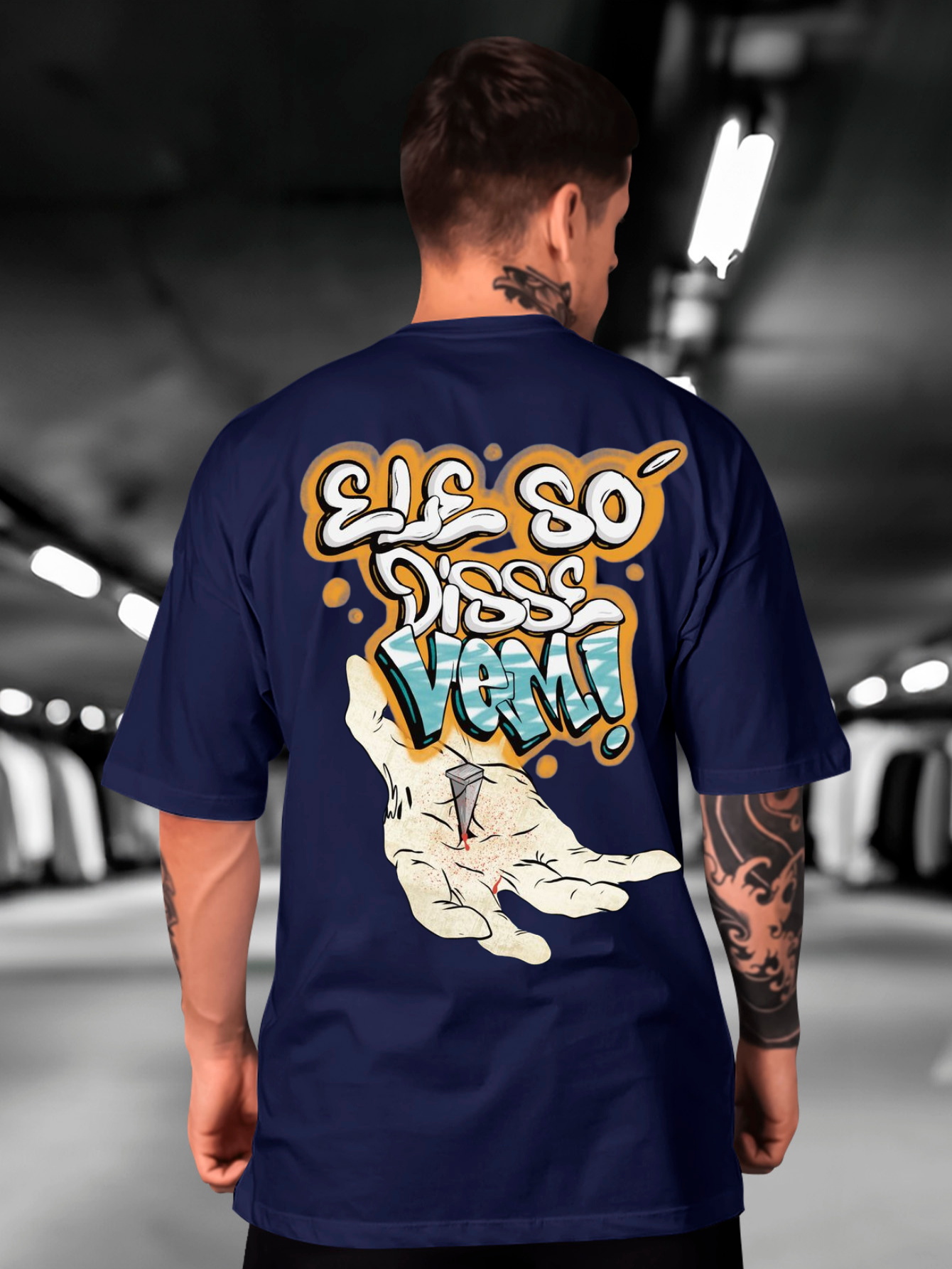 Camiseta Oversized Ele só disse, vem! EC