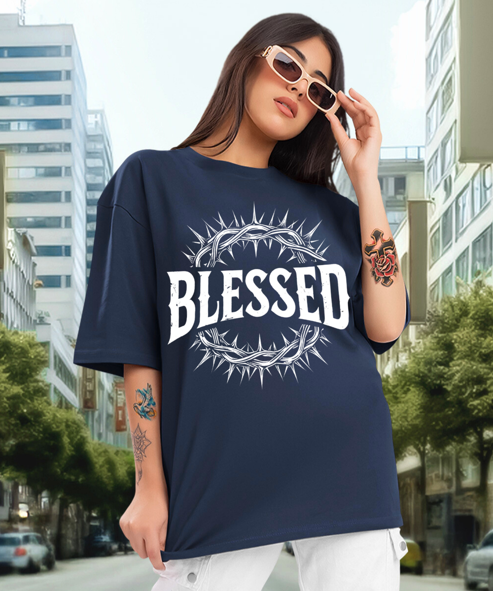 Camiseta Oversized Blessed EF