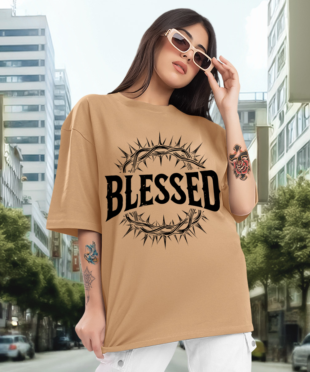 Camiseta Oversized Blessed EF