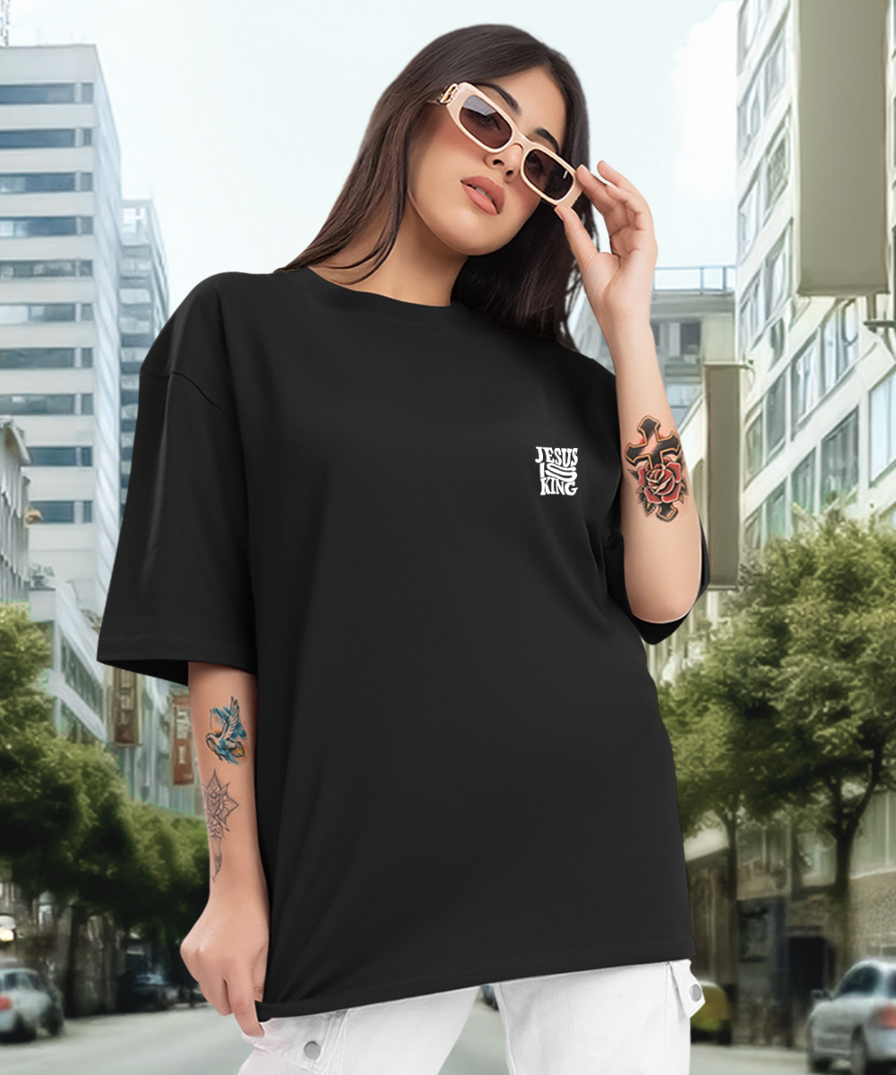 Camiseta Oversized Jesus is King EFC CLASSIC