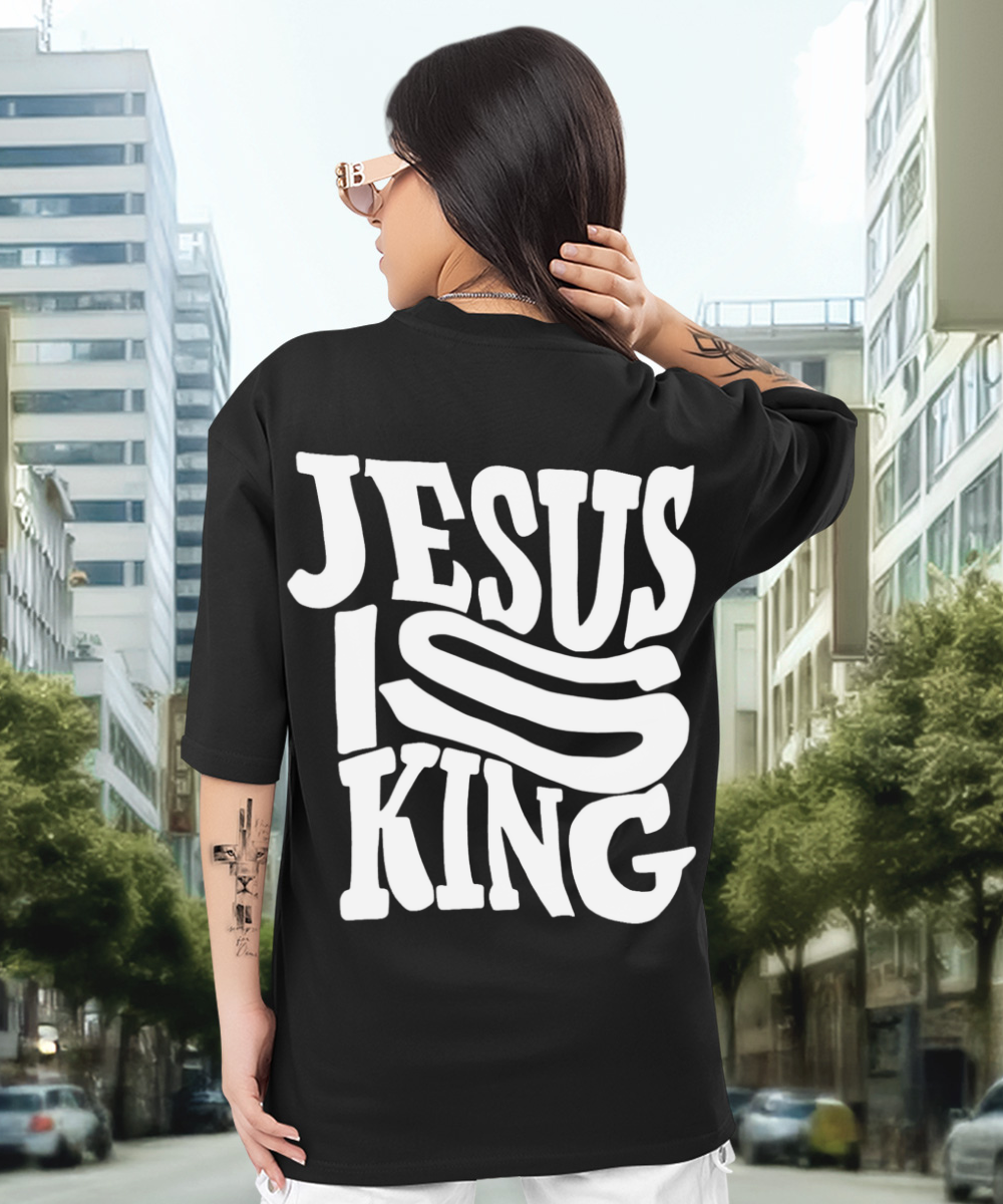 Camiseta Oversized Jesus is King EFC CLASSIC