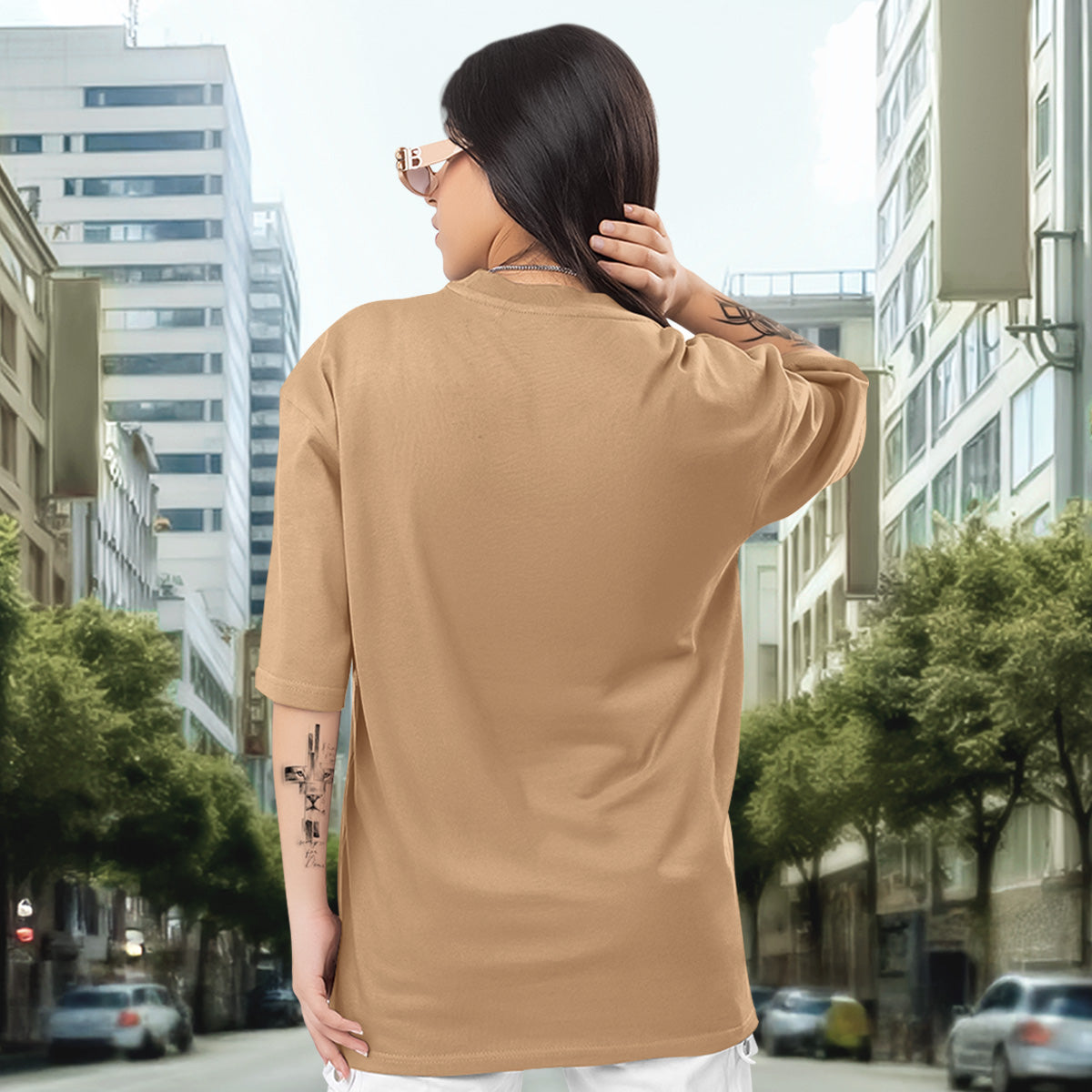 Camiseta Oversized Fé em Jesus EF