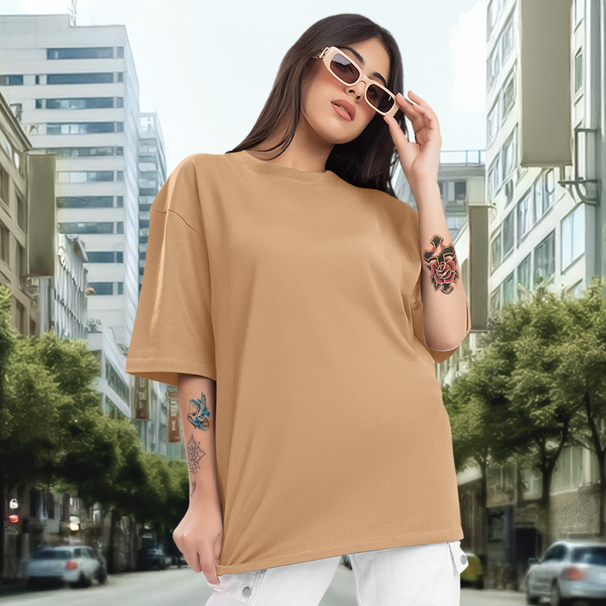 Camiseta Oversized Jesus Traço EC