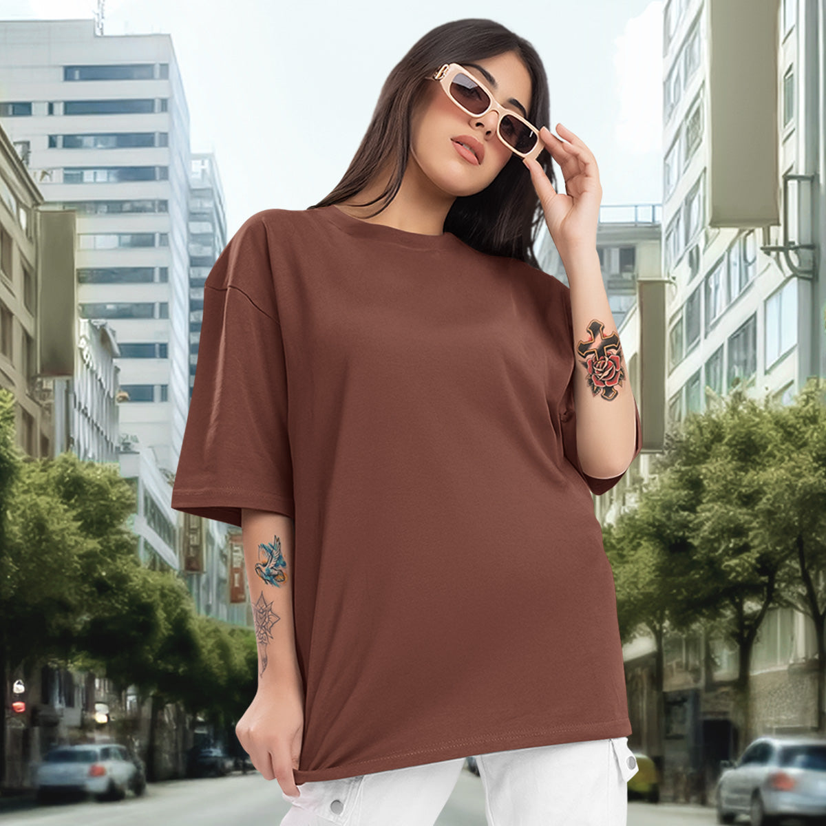 Camiseta Oversized Jesus saved me EC