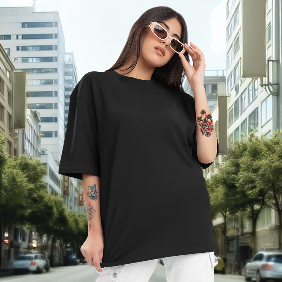 Camiseta Oversized A cruz me libertou EC