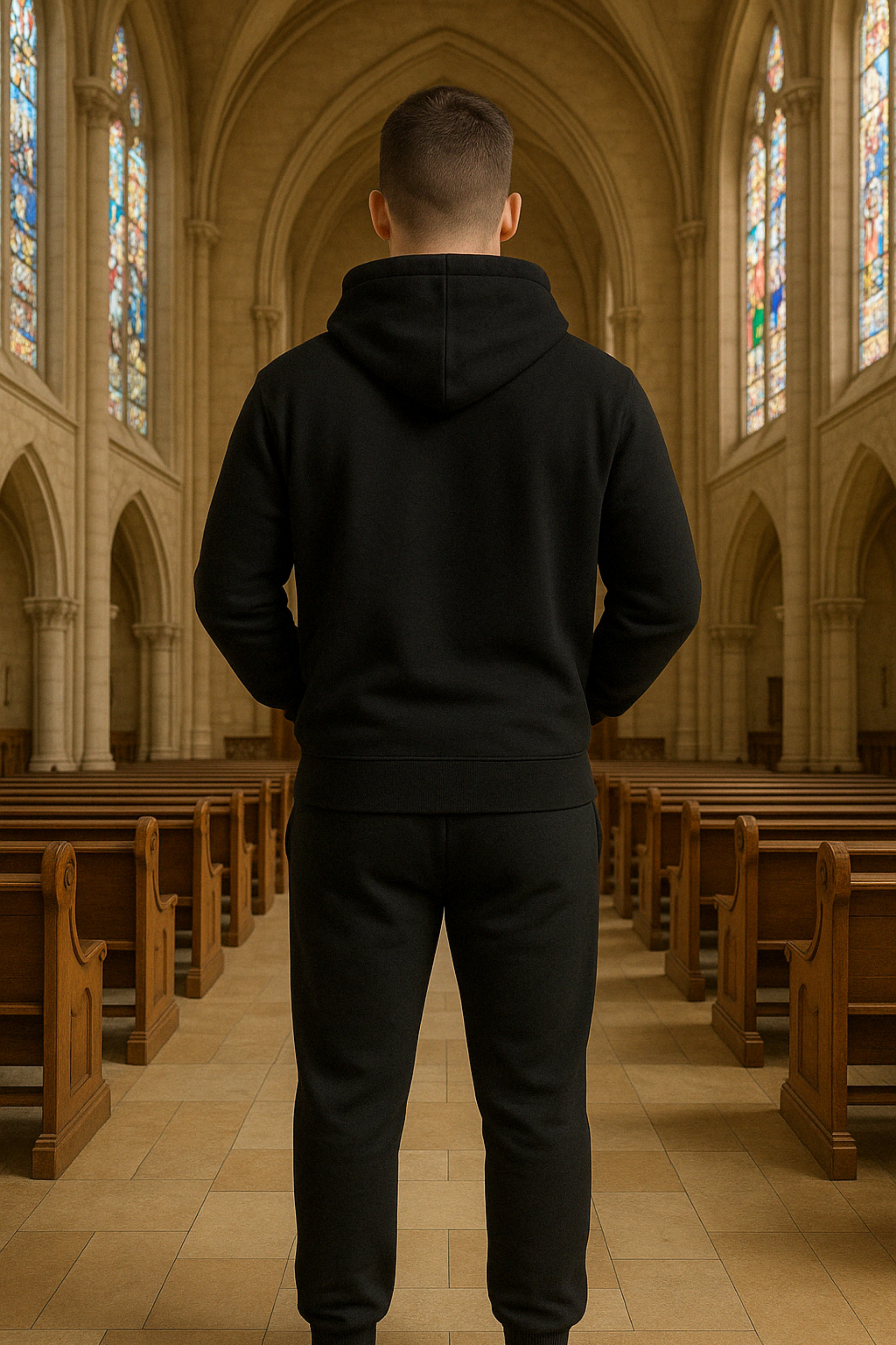 Conjunto de Moletom A cruz me libertou EF EB