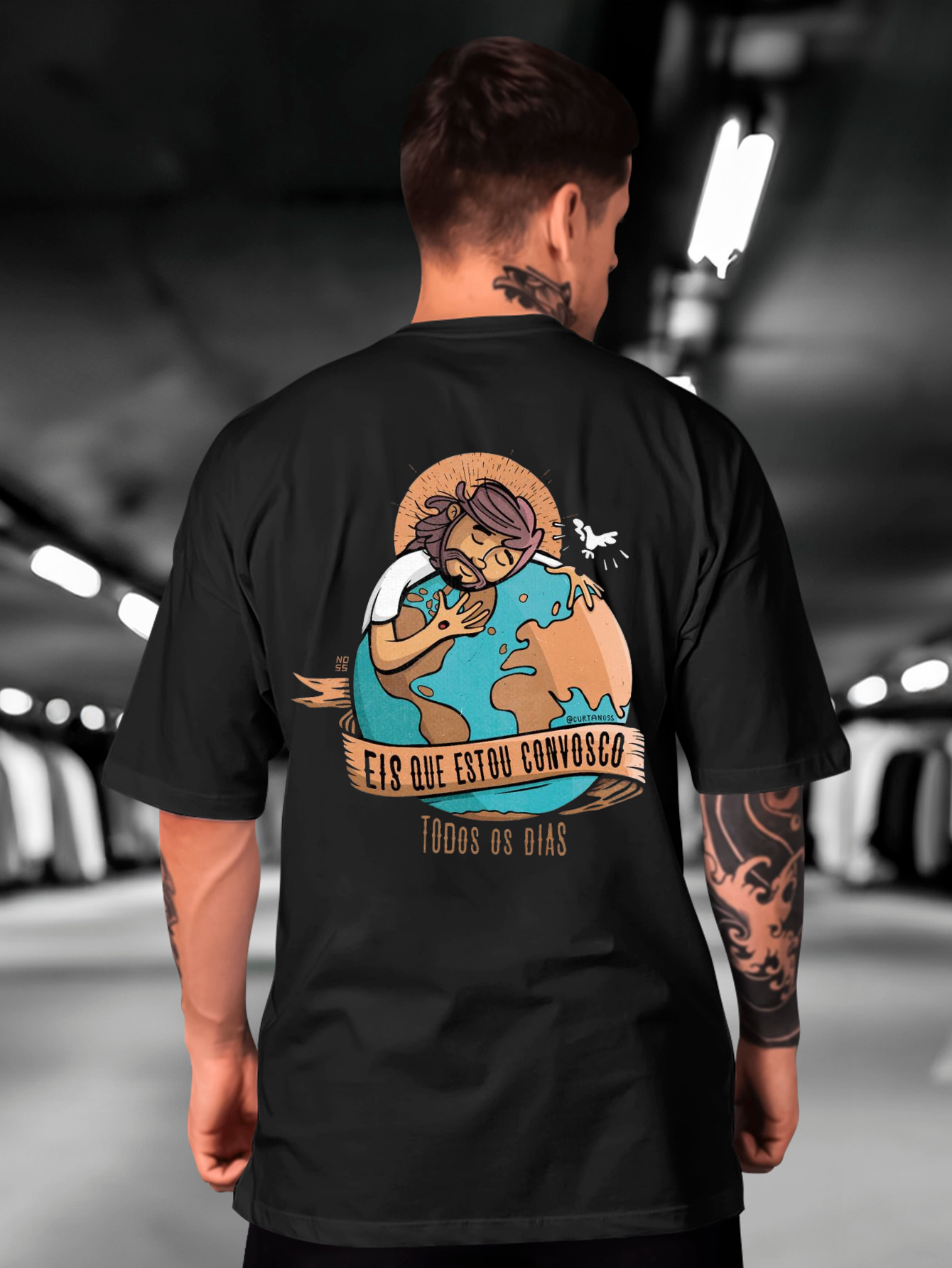 Camiseta Oversized Eis que estou convosco todos os dias EC