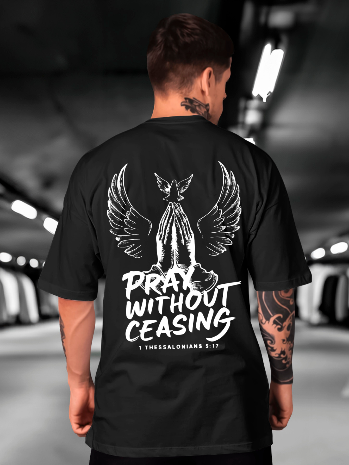 Camiseta Oversized Pray without Ceasing EC