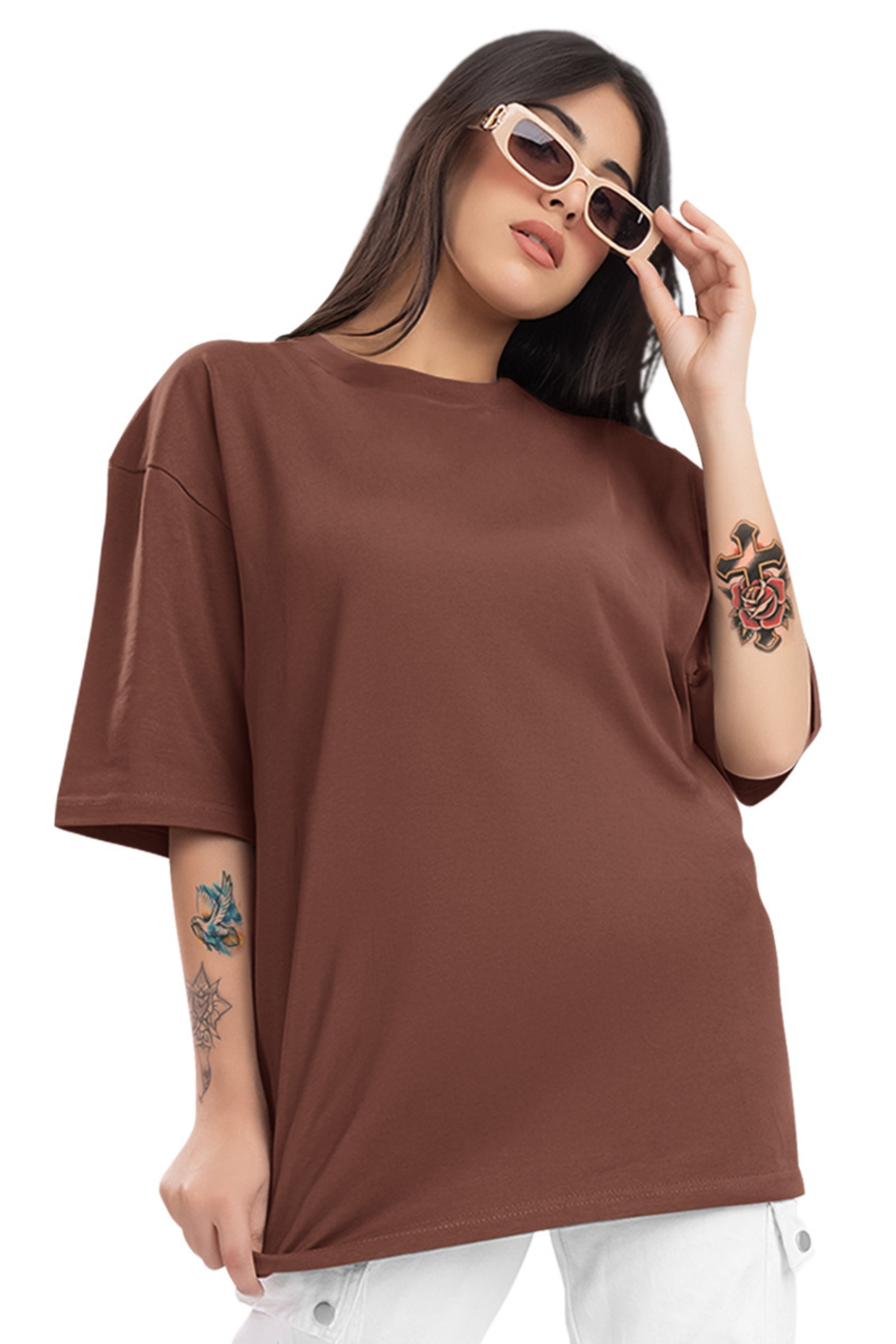 Camiseta Oversized Livrai-me de Todo Mal Feminina EC