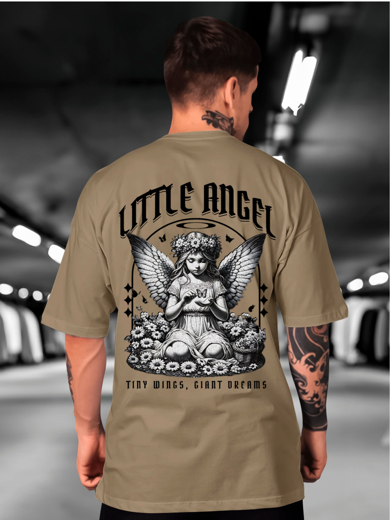 Camiseta Oversized Little Angel EC