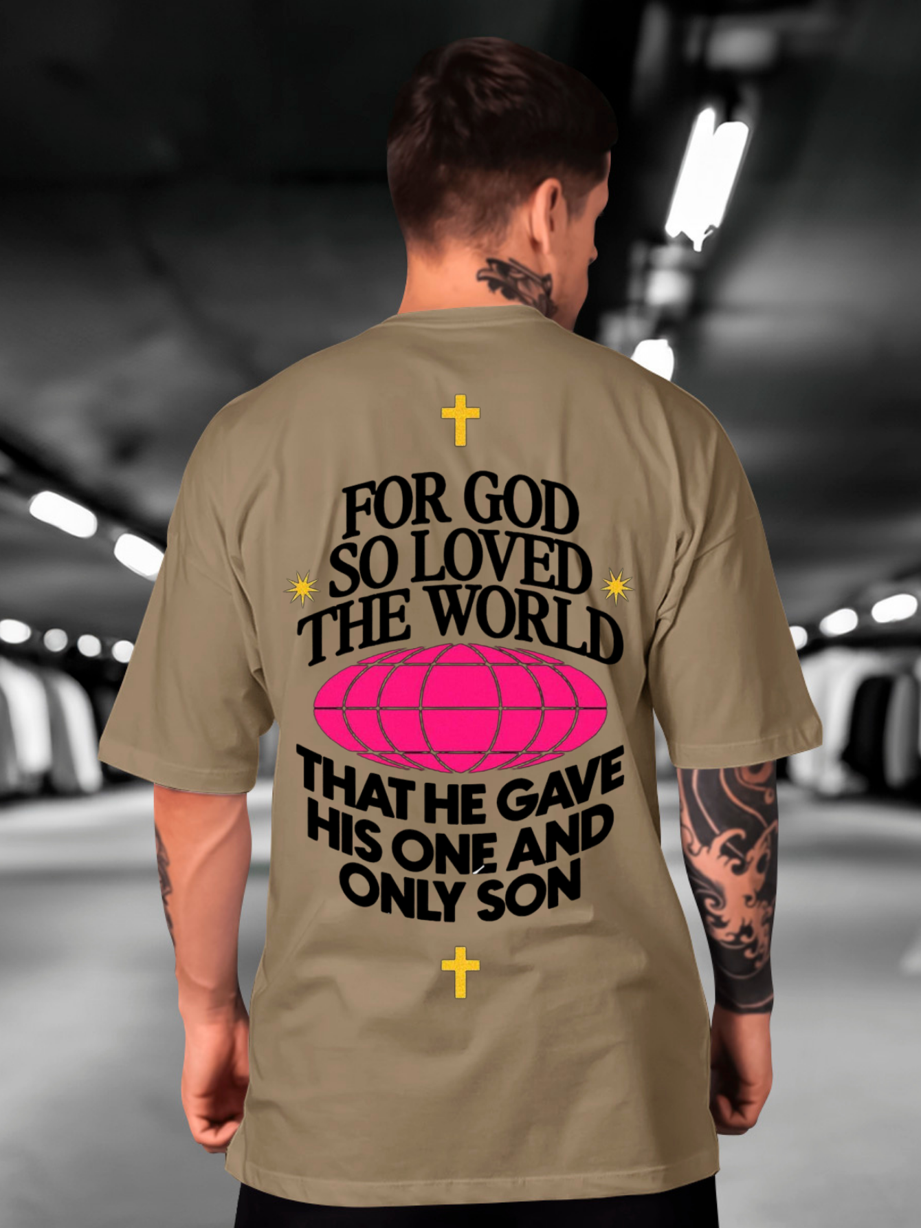 Camiseta Oversized For God EC